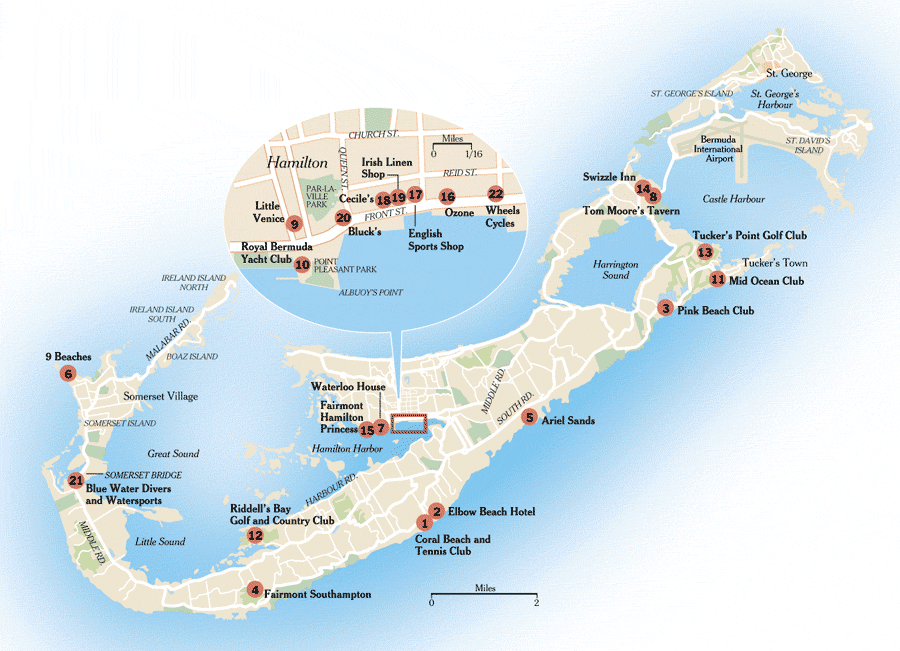 bermuda Saint George map